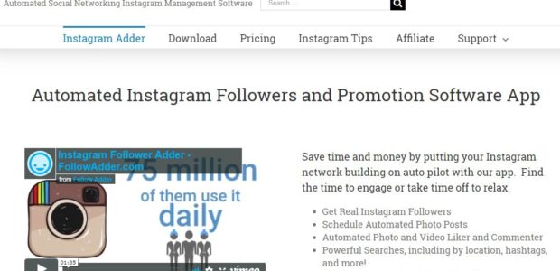FollowAdder Review - Automated Instagram Followers and Promotion Software App
