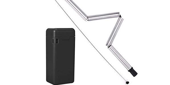 [48% Off] Collapsible Reusable Straw With Cleaner & Case