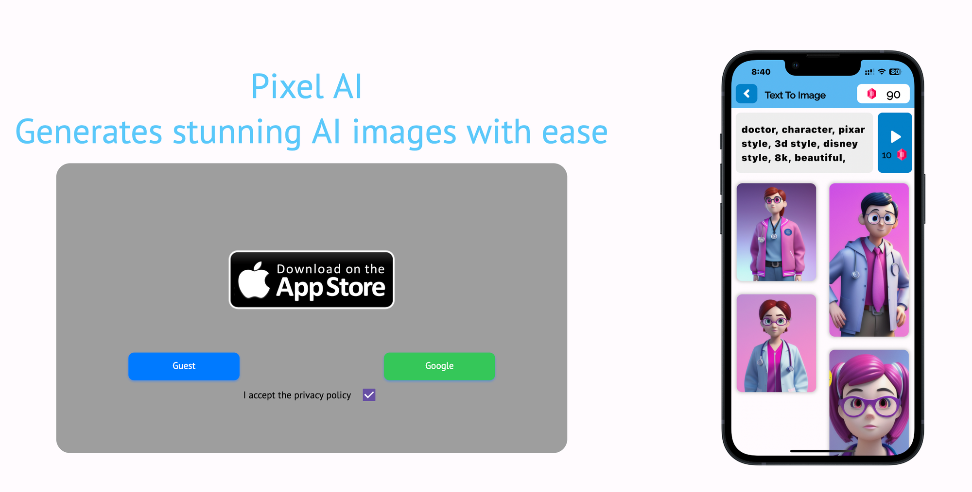 Pixel AI - AI art generator